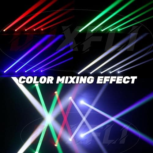 90W LED Moving Head DJ Lights Mini Beam Stage Lights Super Bright Spot RGBW 4IN1 DMX 512 12CH Sound-Activated for Wedding DJ Party Stage Lighting (90W, 2) thumbnail 7