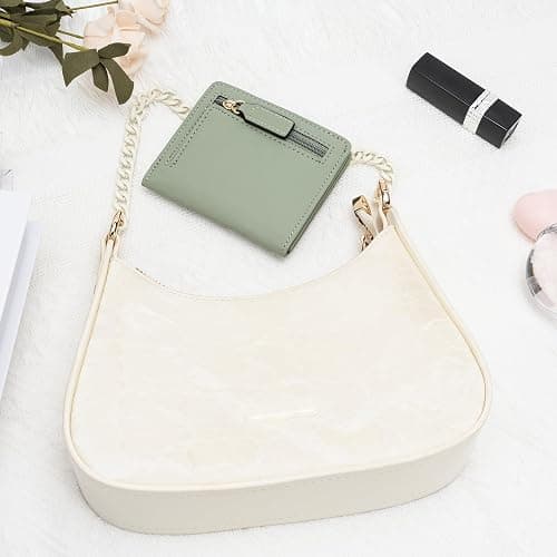 Gostwo Small Wallet for Women, Slim Bifold Credit Card Holder, Compact RFID Blocking Cash Wallet, Billfolds Thin Leather Zipper Pocket, Mini Wallet Gift for Ladies Teen Girls Travel with ID Window thumbnail 7