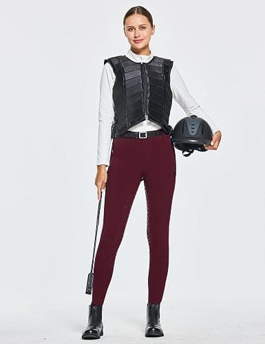 FitsT4 Sports Women's Winter Horse Riding Pants with Zipper Pockets Full Seat Riding Tights Fleece Lined Equestrian Breeches thumbnail 5