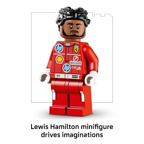 LEGO Editions Scuderia Ferrari HP Lewis Hamilton Helmet - Building Set for Teens, Ages 14+ - Collectible F1 Display - Bedroom or Home Office Decor - Gift for Racing Fans - 43022 thumbnail 5