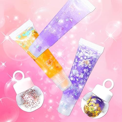 WhizToys 74PCS DIY Lip Gloss Making Kit，Make Your Own Lip Glosses Moisturizing DIY Lip Glaze Handmade Glittery Set for Teens Girls Women Makeup Lover Beginner Birthday Gift thumbnail 4
