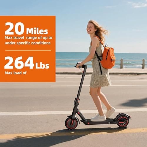 8.5 Inch Electric Scooters, 10.4Ah Class A Battery, 3 Speed ​​Modes, 15-21 Miles Range & 120kg Load thumbnail 4