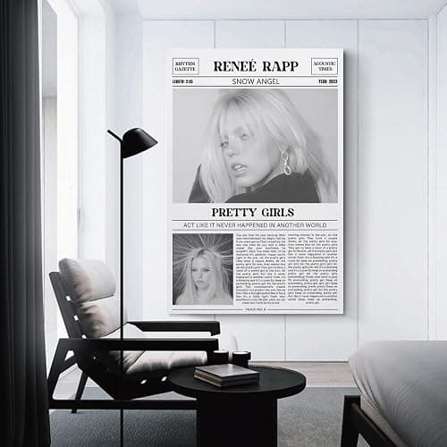 GHEH RYT1 Renee Rapp PRETTY GIRLS Canvas Poster Wall Decorative Art Painting Living Room Bedroom Decoration Gift Unframe-style12x18inch(30x45cm) thumbnail 3