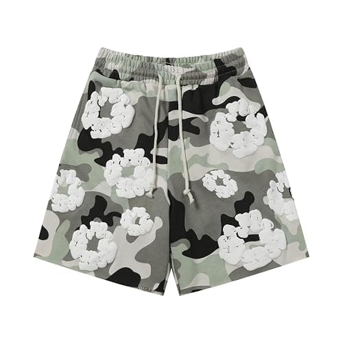 Y2K Summer Men's Camouflage Sweatpants Women's Foam Sweatpants Hip Hop Pants thumbnail 2