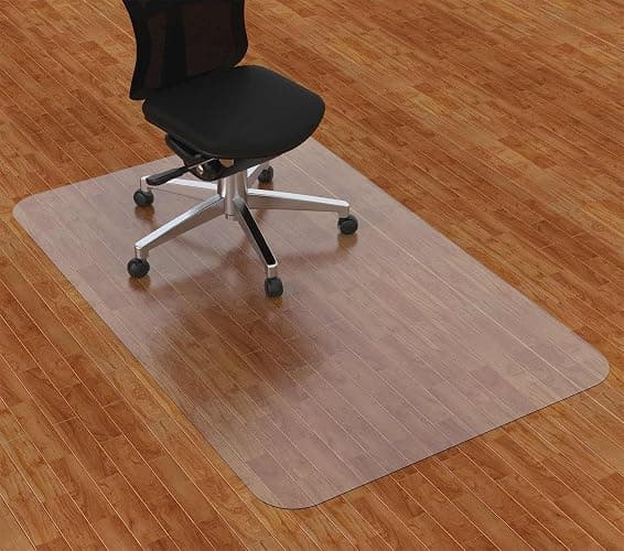 Amyracel Office Chair Mat, 30" x 48" Easy Glide Plastic Floor Mat, Clear Computer Desk Chair Mat for Hardwood Floor - Image 1