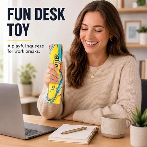 Big Butter Squishy, 2026 New 14oz Giant Squishies Butter Jumbo Slow Rising Squeeze PU Foam Fidget for Anxiety & Sensory Stress Relief Fidget Adults(Giant Butter-multicolor) thumbnail 5