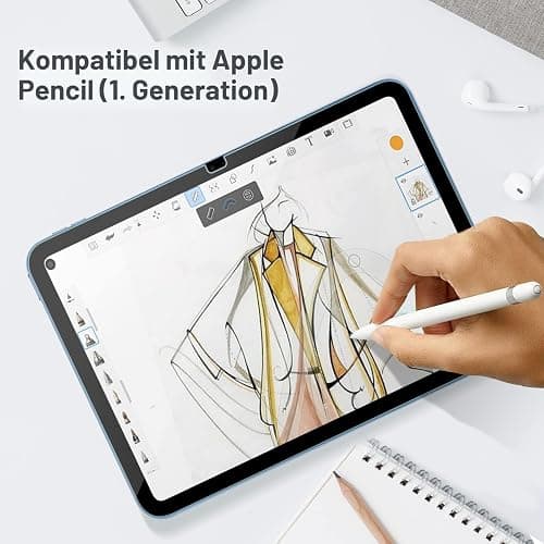 ProCase 2 Stück Schutzfolie für iPad 11 (A16) 11 Zoll/iPad 10. Generation 10,9 Zoll, 9H Gehärtetes Glas für iPad (A16) 11. Gen 2025 / iPad 10. Gen 2022 Screen Protector Folie Schutzglas -Klar thumbnail 7