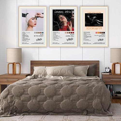 JINOS Mitski Poster A Set of 3 Canvas Album Posters Decorative Painting Canvas Wall Posters And Art Picture Print Modern Family Bedroom Decor Posters for Room Aesthetic 08x12inch(20x30cm)-3pcs thumbnail 5