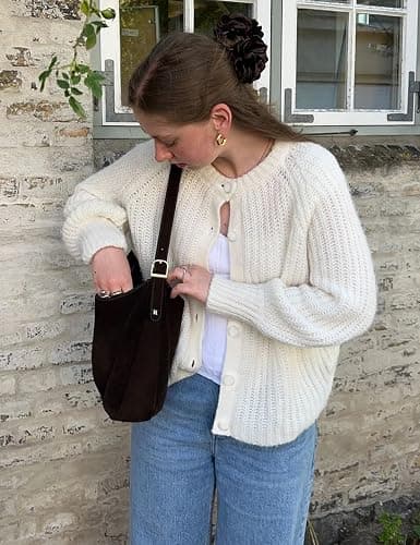 Wyeysyt Womens Cardigan Sweater Button Down Long Sleeve Chunky Soft Knit Sweater Fall Open Front Loose Casual Cardigan Coat thumbnail 2