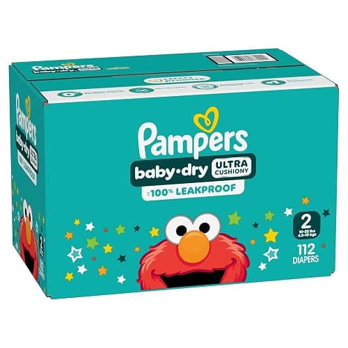 Pampers Diapers - Baby Dry - Size 2, 112 Count, Absorbent Disposable Infant Diaper (Packaging May Vary) thumbnail 11