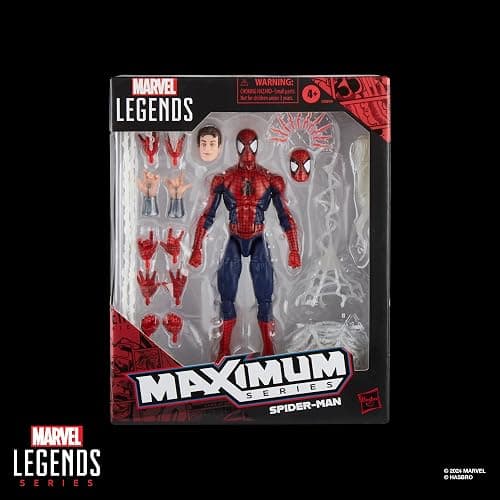Marvel Legends Maximum Series Spider-Man, Deluxe Spider-Man Comics Collectible 6-Inch Action Figure; Amazing Articulation; Spectacular Accessories thumbnail 3
