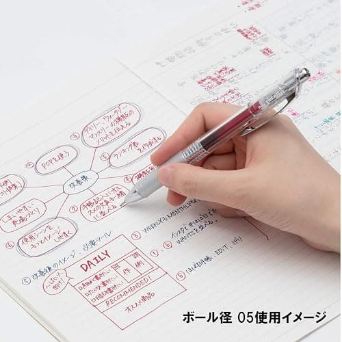 Pentel BLN74TL-10 Gel Ink Ballpoint Pen, ENERGEL IN FREE, 0.4mm, 10 Colors thumbnail 3