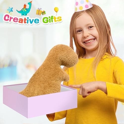 Dino Nuggets Pillow Plush, Dinosaur Chicken Plush Nuggets Pillow for Funny Birthday Gifts, Cute Funny Stuffed Animal for Boy and Girl, Dinosaur Gifts for Kids Teens and Adults (Tyran Rex, Small) thumbnail 8