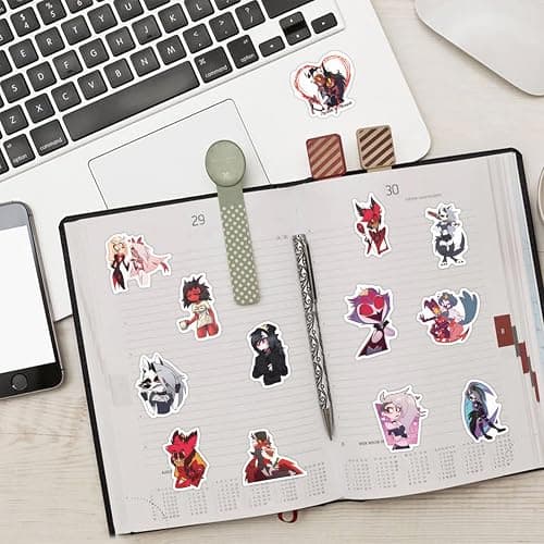 120PCS Helluva Boss Stickers for Kids,Vinyl Waterproof Decal for Water Bottle Laptop Toy Sticker for DIY Decorate Bumper Phone Hard Hat Kids Teens Gifts (Helluva Boss) thumbnail 7