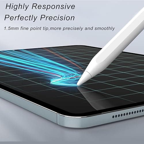 Stylet pour Apple iPad 2018-2025, Stylet Magnétique de Recharge Rapide avec Rejet de Paume, Compatible iPad 11/10/9/8/7/6,iPad Pro M4 13"/12,9''/11'', iPad Mini 7/6/5, iPad Air M2/5/4/3 thumbnail 6