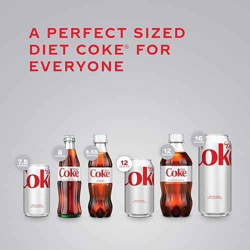 Diet Coke Soda Soft Drink Cans, 12 fl oz, 12 Pack | No sugar, no calories, 46 mg caffeine per can thumbnail 6