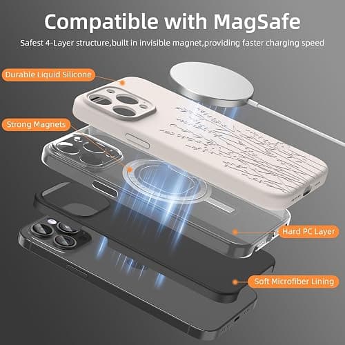 OAOA Engraved for iPhone 15 Pro Case, Stone Flower | Engraved Flower, Premium Liquid Silicone, Camera All-Round Protection, Anti-Scratch Microfiber Lining, For Women Girls thumbnail 3