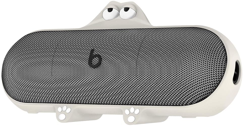 Geiomoo Silicone Case for Beats Pill (2024 Release) Speaker, Protective Portable Scratch Shock Resistant Cover (Beige) - Image 1