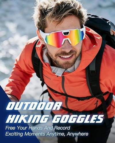 HUCLTZV POV Glasses 4K Baseball Sunglasses Camera Smart Men Women Video Action 2026 Upgrade Eyeglasses Running Style Meets Function Sports Cycling Hiking HD (Blue) thumbnail 3