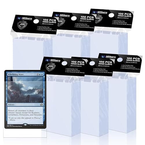 600 Pack Card Sleeves, Perfect Fit Inner Sleeves Ideal for Double-Sleeving, Trading Card Sleeve Compatible with MTG, TCG, Gaming Cards - Image 1