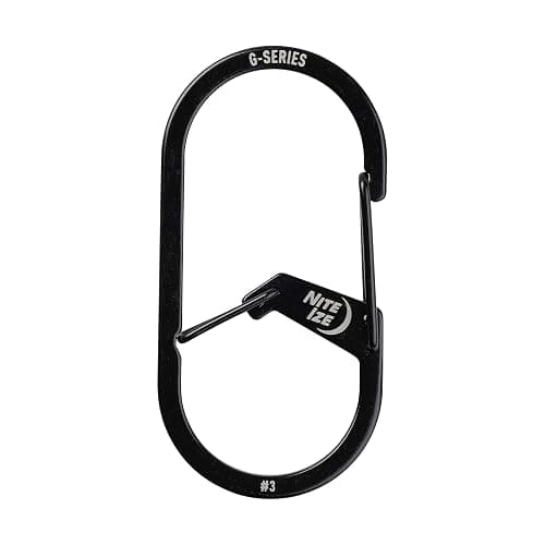 Nite Ize GS3-01-R6 G-Series Dual Chamber Carabiner, Size #3 1-Pack, Black thumbnail 2