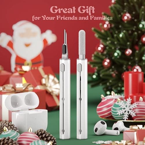 Hyashee Cleaner Kit for Airpods Pro 1 2 3 Multi-Function Cleaning Pen with Soft Brush Flocking Sponge for Bluetooth Earphones Case Cleaning Tools White thumbnail 6