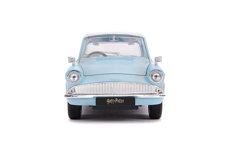 Jada Toys Harry Potter & 1959 Ford Anglia DIE-CAST Car, 1: 24 Scale Vehicle & 2.75" Collectible Metal Figurine, Rusty Blue thumbnail 7