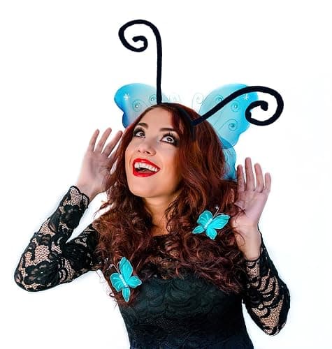 Liatunou Butterfly Antenna Headband Ladybug Antenna Headpiece Moth Hairband for Halloween Costume Accessories Party thumbnail 3