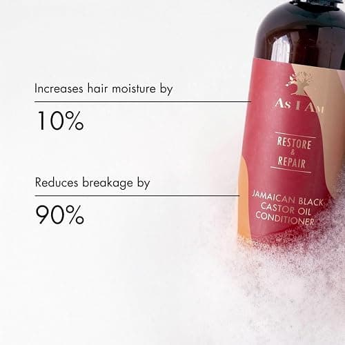 As I Am Jamaican Black Castor Oil Conditioner - 12 ounce - with JBCO, Ceramide, Betaine, Vitamin C, & Vitamin E - Instant Moisture & Hydration - Strengthens & Conditions thumbnail 5
