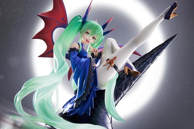 TENITOL Hatsune Miku Dark Figure, Total Height Approx. 6.7 inches (170 mm), Non-Scale, ATBC-PVC, Painted, Complete Figure thumbnail 5