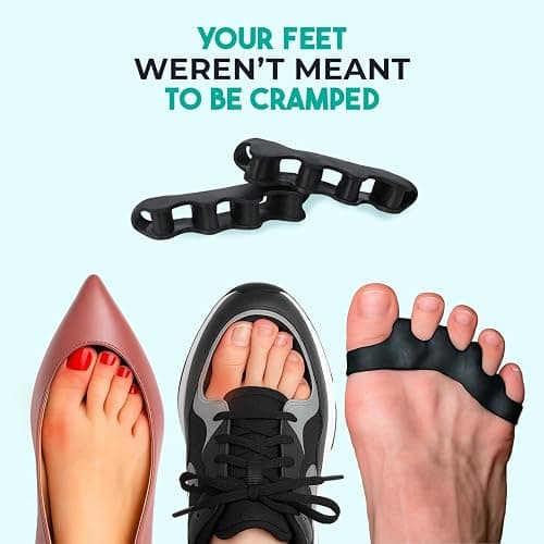 VYCE PrimalStep Toe Separators, Spreaders, Spacers, Straightener to Correct Toes for Men and Women, Bunion Corrector, Plantar Fasciitis and Athletic Mobility, S/M thumbnail 9