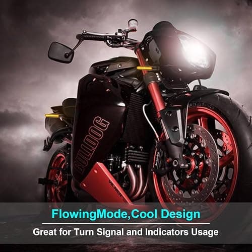 Kinstecks 4PCS Motorcycle Indicators Flowing Turn Signal Lights Motorbike Turning Indicators 12V 12 LEDs Bulbs for Motorcycle Motorbike Scooter Quad Cruiser Off Road thumbnail 2