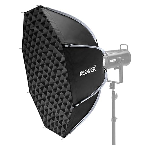 NEEWER Boîte à lumière octogonale de 90cm, support Bowens à dégagement rapide avec grille en nid d'abeille,Sac pour RGB CB60 CB60B CB200B MS60B MS60C MS150B S101-300W/400W Pro Vision 4 Q4, NS35P - Image 1