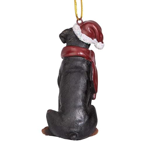 Rottweiler christmas holiday ornaments thumbnail 5