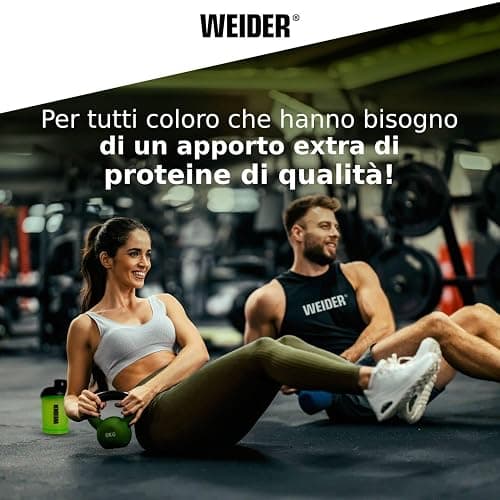 Weider Vegan Protein (750g) Gusto Cioccolato. Proteine Vegane 21g/dose isolate di piselli e riso, Con Vitamina B12 e Stevia, Senza Glutine, Senza Zucchero, Contenitore 50% Riciclato, 100% Riciclabile - 750g - CIOCCOLATO BROWNIE thumbnail 6