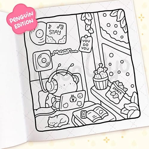 Cozy Friends: A relaxing cosy colouring book, from the bestselling author (Coco Wyo) thumbnail 6