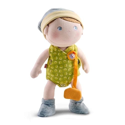 HABA Soft Doll Maxime Baby Doll Accessories Set - Machine Washable Plush Toys for 2 Year Old Girl and Boy - 11 ½“ Gift Set for Early Learning and Role Playing Skills thumbnail 4
