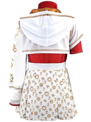 Xefenki Girls Nova Zombies 4 Costume Cheerleader Halloween Cosplay Includes Hooded Sweatshirt T-shirt and One-piece Skirt thumbnail 2
