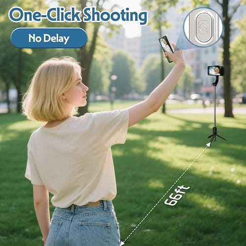 XJUGEZ Phone Vlog Selfie Monitor Screen, Magnetic Selfie Screen for iPhone Android, Back Camera Selfie Monitor Screen Wireless,No Delay Mini Vlog Selfie Screen for Live Stream & TikTok,Last for 3.5H thumbnail 2
