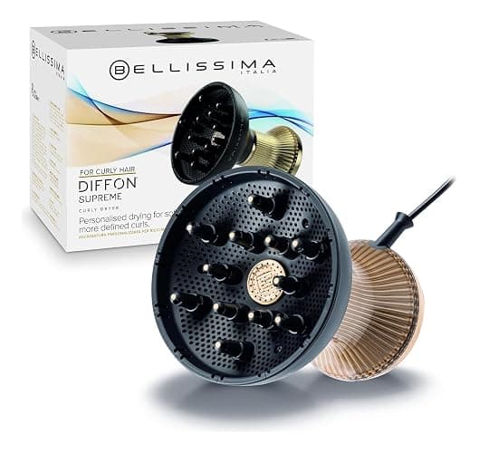 Bellissima Diffon Supreme Diffuser & Curly Hair Dryer - XL Diffuser for Long Waves, Curls, Coils - Cool Button - Anti-Frizz Technology - Image 1
