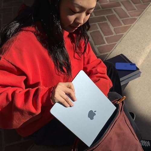 Apple 2025 MacBook Air 13-inch Laptop with M4 chip: Built for Apple Intelligence, 13.6-inch Liquid Retina Display, 16GB Unified Memory, 256GB SSD Storage, 12MP Center Stage Camera, Touch ID; Sky Blue thumbnail 2