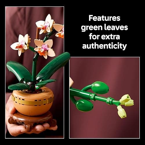 LEGO Botanicals Mini Orchid Building Set - Artificial, Fake Orchid for Home Decor, Adults Ages 18+ - Gift for Birthdays - Indoor Plant Decorations for Table, Desk, Office - 10343 thumbnail 6