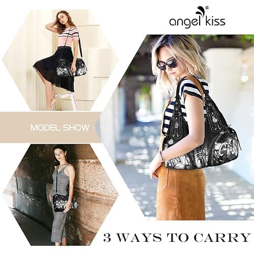 Angelkiss Hobo Purses and handbags for Women Satchel Handbag Women Purses Large Daily Shoulder Bags thumbnail 6
