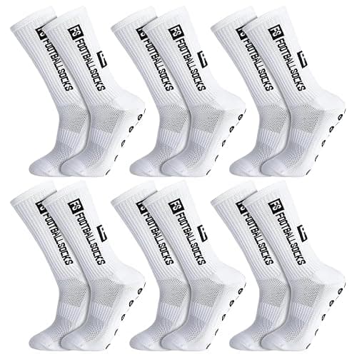 Athlix 6 Paar Anti-Rutsch Fußball Socken Männer Frauen – Sportsocken mit Grip Sohle Größe 38-46 – Rutschfeste Sportsocken für Fußball, Basketball, Laufen, Radfahren - Image 1
