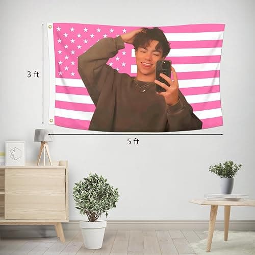 Shmbada 3x5 Ft Malachi Barton Decorative Flag Double Stitched with 2 Brass Grommets Decor for Indoor Outdoor, Tapestry Wall Hanging College Dorm Room Decoration thumbnail 3