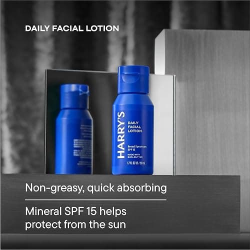 Harry's Limited Edition Holiday Gift Set for Men, Men's Skincare Essentials (2 oz Exfoliating Face Wash, Daily Face Lotion with SPF 15, Hydrating Night Lotion) thumbnail 3