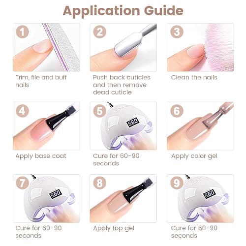 RARJSM Nude Gel Nail Polish Eggshell Pink Neutral Skin Tone Sheer Jelly Gel Polish 1PC 15ml Single Bottle Cream Transparent Pink Nail Gel Polish Soak off UV LED Cured for Home Salon DIY Manicure thumbnail 7