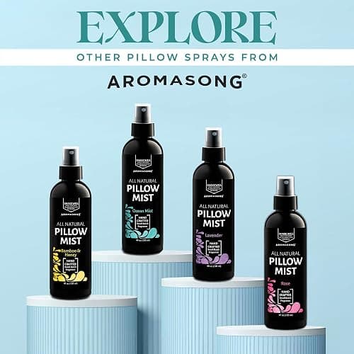 Aromasong Lavender Pillow Spray For Sleeping - All Natural Calming Linen & Bedtime Sleep mist For Deep Sleep - Pillow Spray Aromatherapy With Botanical Essential Oils for Relaxing Stress thumbnail 6