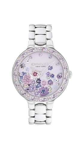 Coach Chelsea Women's 2H Quartz Watch - 36mm Stainless Steel Bracelet - Crystal-Set Bezel with Floral Design - Premium Fashion Timepiece - Gift for Her - Image 1