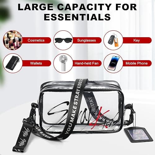 Stray Transparent PVC Bag Skz's Clear Travel Shoulder Crossbody Bag Storage For Stay Fans Gifts thumbnail 4